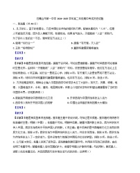 宁夏回族自治区石嘴山市第一中学2024-2025学年高二下学期期中考试历史试题（解析版）