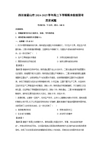 四川省眉山市2024-2025学年高二下学期期末校校联考历史试卷（解析版）