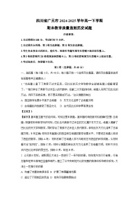 四川省广元市2024-2025学年高一下学期期末教学质量监测历史试卷（解析版）