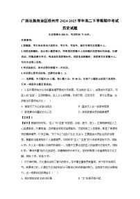 广西壮族自治区梧州市2024-2025学年高二下学期期中真题考试历史试卷（解析版）