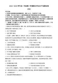 宁夏回族自治区吴忠市同心县2024-2025学年高一下学期期末考试历史试题（含答案）