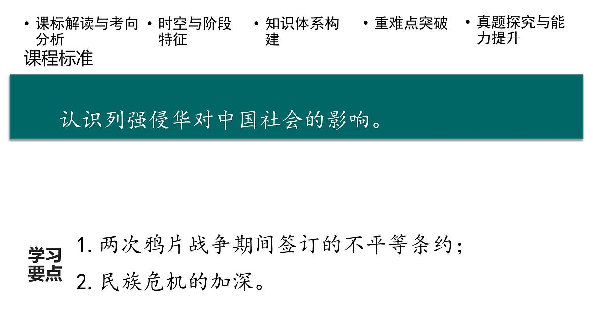 高考历史一轮复习课件十 近代以来西方列强的侵略和边疆危机第3页