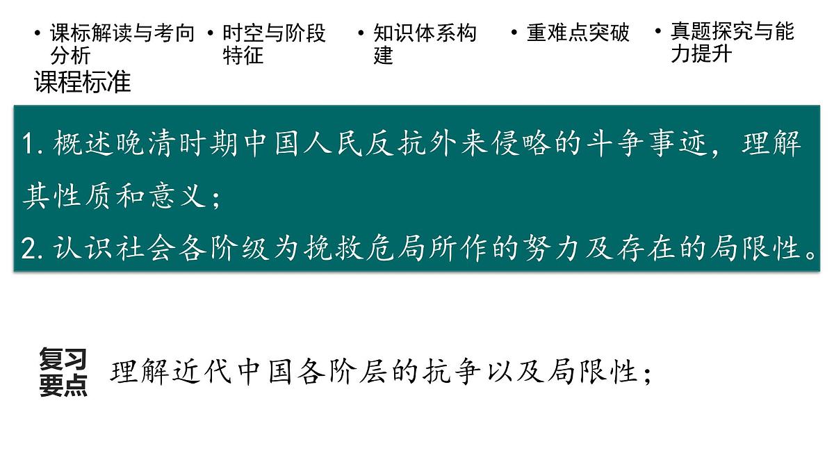 高考历史一轮复习课件十一 国家出路的探索和挽救民族危亡的斗争第3页