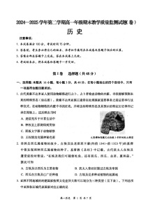 山西省大同市2024-2025学年高一下学期期末考试 历史试卷