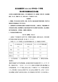 四川省绵阳市2024-2025学年高一下学期期末教学质量测试试题历史试卷（解析版）
