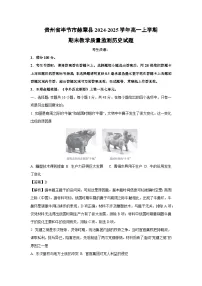 贵州省毕节市赫章县2024-2025学年高一上学期期末教学质量监测历史试题(解析版)
