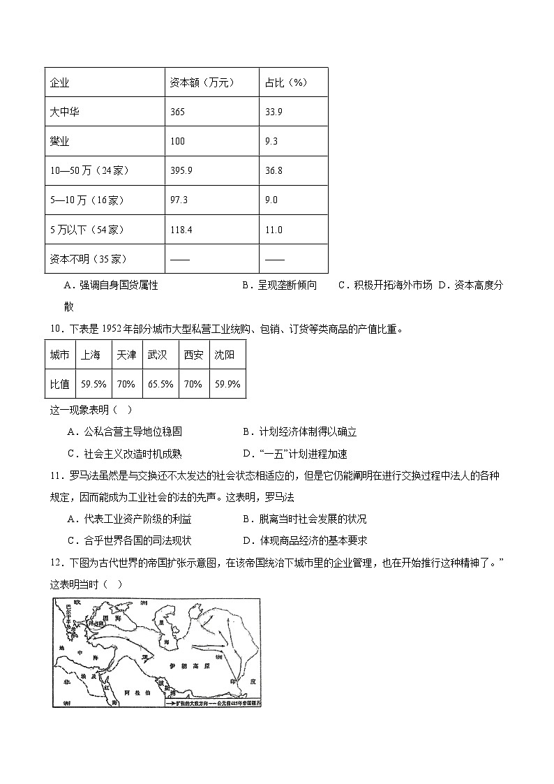 2026周口等2地高三上学期开学检测试题历史含答案第3页