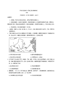 广西壮族自治区示范性高中2025-2026学年高三上学期9月联合调研测试历史试卷（含解析）