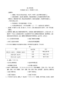 湖南省部分学校2025-2026学年高二上学期10月联考历史试题（含解析）