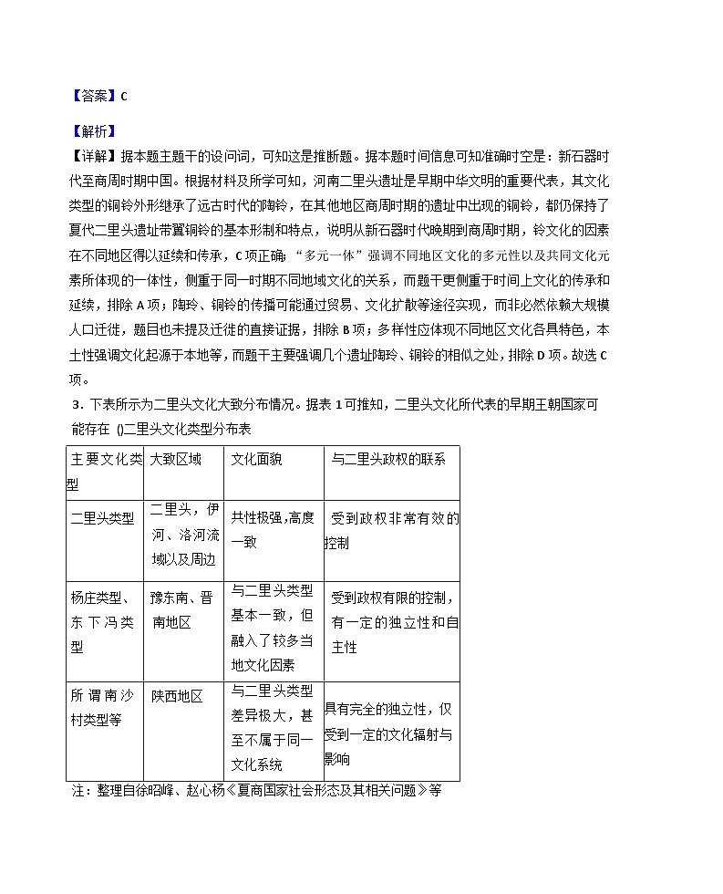 河南省郑州外国语学校2025-2026学年高一上学期第一次月考历史试卷(解析版)第2页