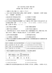 山西省晋中市山西现代双语学校南校2025-2026学年高二上学期10月月考历史试题（含答案）