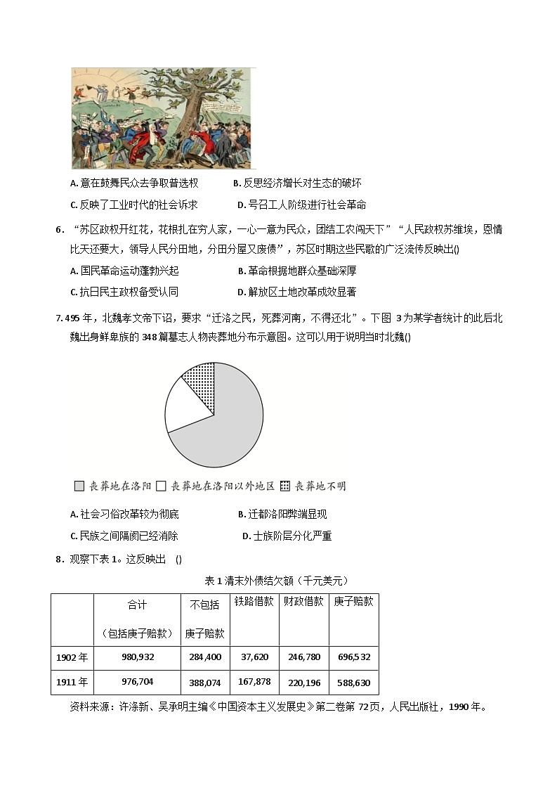 江苏省宿迁市泗阳县实验高级中学2025-2026学年高二上学期第一次质量监测历史试题(含答案)第2页