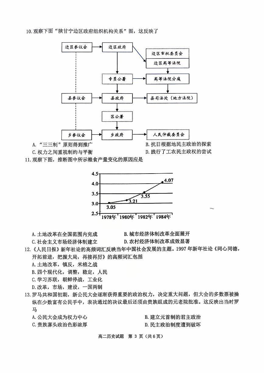 河南省驻马店市环际大联考“逐梦计划”2025-2026学年高二上学期阶段考试(一)历史试题(月考)第3页