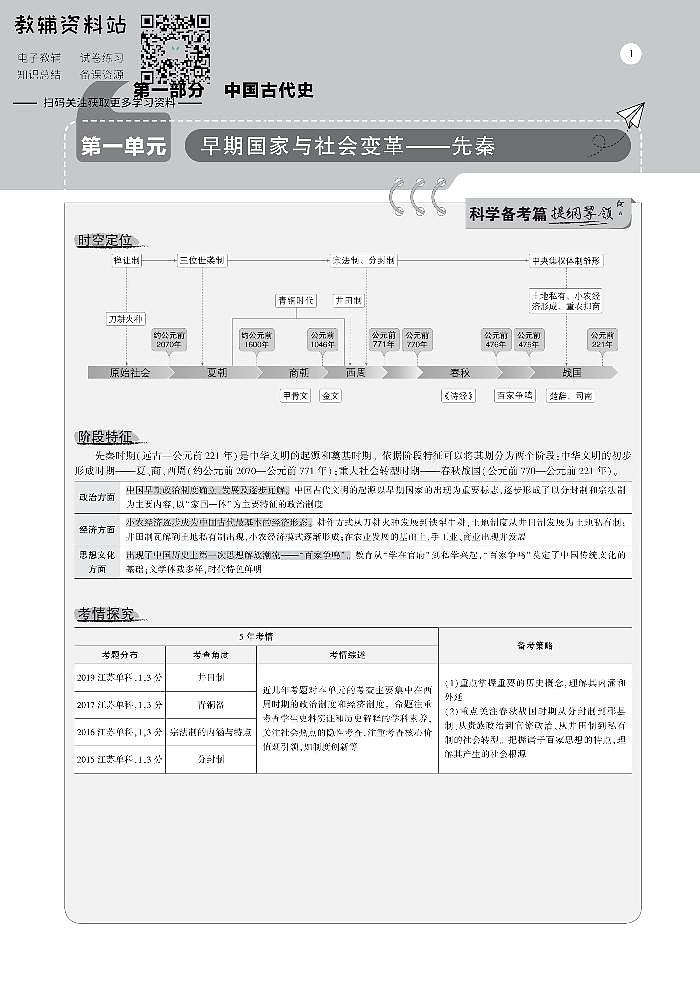 《5年高考3年模拟》A版历史江苏版第1页
