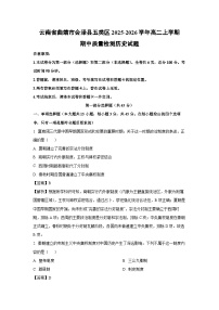 【历史】云南省曲靖市会泽县五类区2025-2026学年高二上学期期中质量检测试题（学生版+解析版）