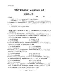 2025年河北省高三上学期11月期中历史试题及答案
