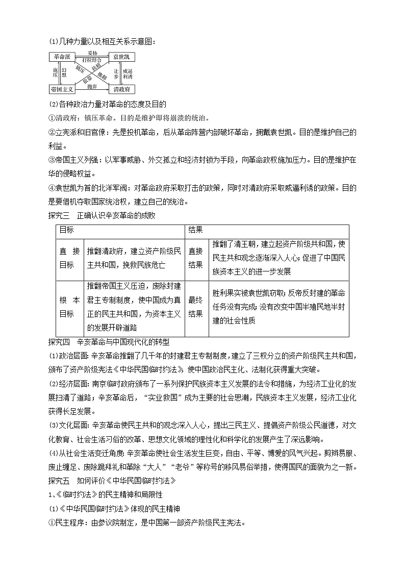第18课 辛亥革命 导学案-2025-2026学年 《中外历史纲要(上)》(统编版)第3页
