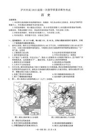 四川省泸州市2026届高三上学期11月第一次模拟历史试卷+答案