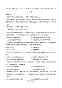 四川省仁寿第一中学校南校区2025届高三下学期模拟考试（一）历史试题（Word版附解析）
