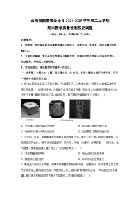 云南省曲靖市会泽县2024-2025学年高二上学期期末教学质量检测历史试卷（学生版）