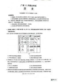广西壮族自治区部分高中2025-2026学年高三上学期十二月联考历史试题