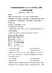 2025-2026学年广西壮族自治区部分高中高三上学期十二月联考历史试卷（学生版）