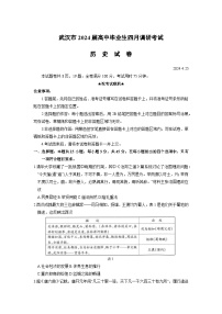2024届湖北省武汉市高三下学期四月调研考试历史试卷