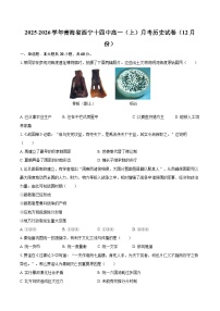 2025-2026学年青海省西宁十四中高一（上）月考历史试卷（12月份）-自定义类型