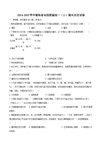 2024-2025学年青海省名校联盟高一（上）期末历史试卷-自定义类型