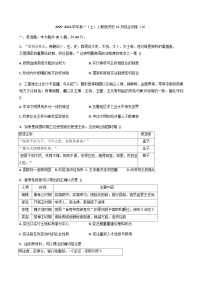2025—2026学年度安徽省芜湖市沈巷中学高一上学期11月综合训练（3）历史试题（解析版）