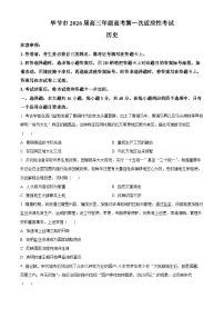 贵州省毕节市2026届高三上学期1月一模历史试题（Word版附解析）