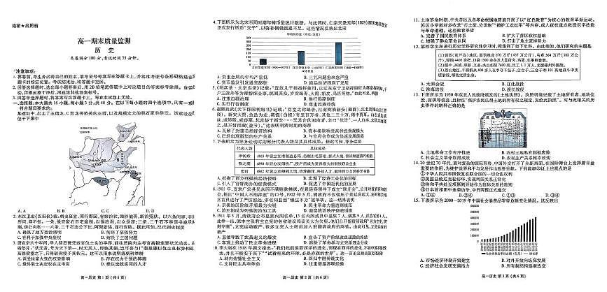 辽宁省县级重点高中协作体2025-2026学年高一上学期期末考试历史试卷第1页