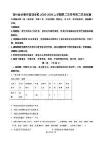 吉林省长春市长春外国语学校2025-2026学年高二上学期12月月考历史试题含答案