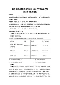 【历史】四川省凉山彝族自治州2025-2026学年高二上学期期末考试试题（学生版+解析版）