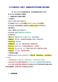 2026年高考历史一轮复习:统编版必修中外历史纲要上知识点提纲 讲义