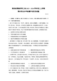 【历史】陕西省渭南市等二地2025—2026学年高二上学期期末学业水平质量评估试题