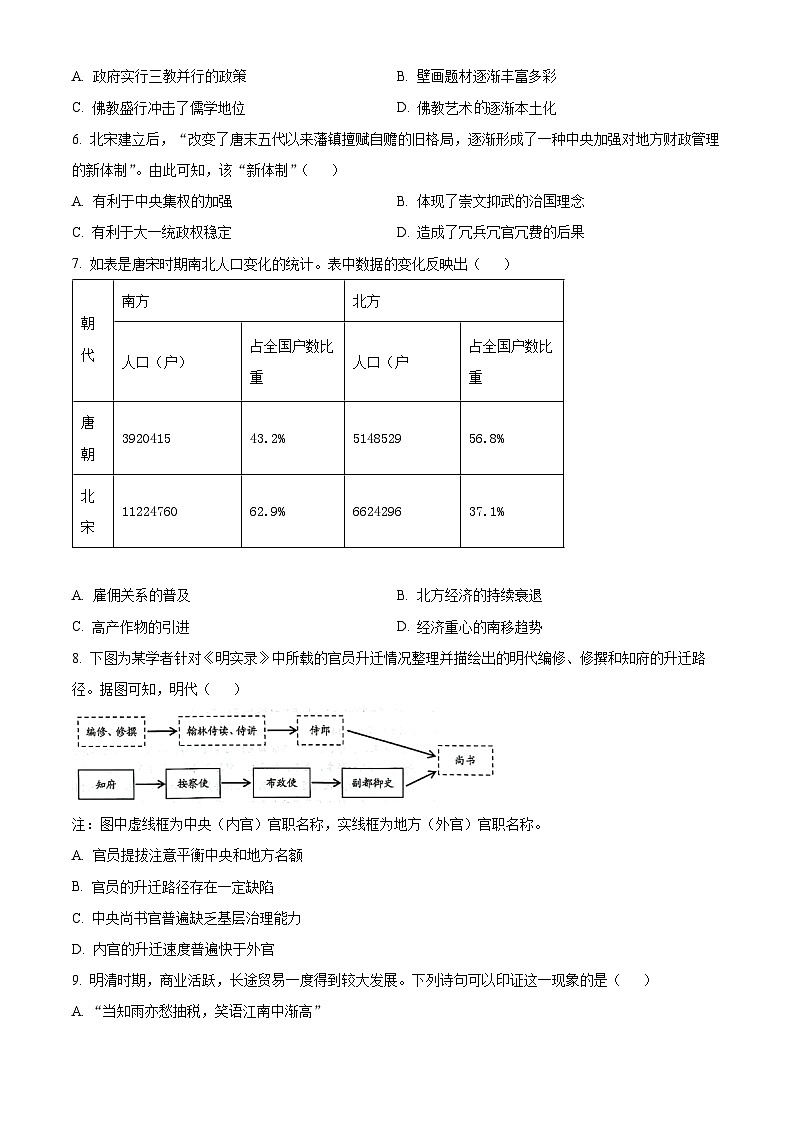 百色市2025-2026学年高一上学期期末教学质量调研测试历史试题(原卷+解析)第2页