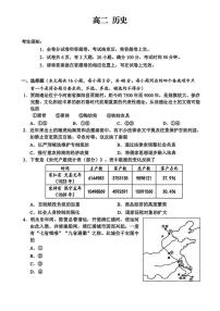 浙江省衢州市2025-2026学年高二上学期期末考试历史试题含答案