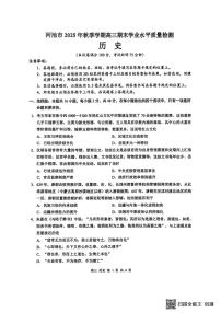 广西省河池市2025-2026学年高三上学期2月期末历史试题（含答案）