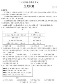 山东省济宁市、枣庄市高考模拟考试（济宁二模、枣庄三调）历史试卷（含答案）