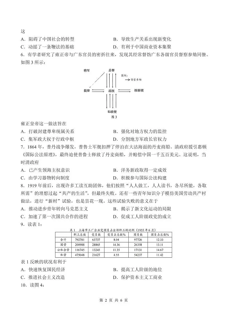 2026年汕头市普通高考第一次模拟考试 历史第2页