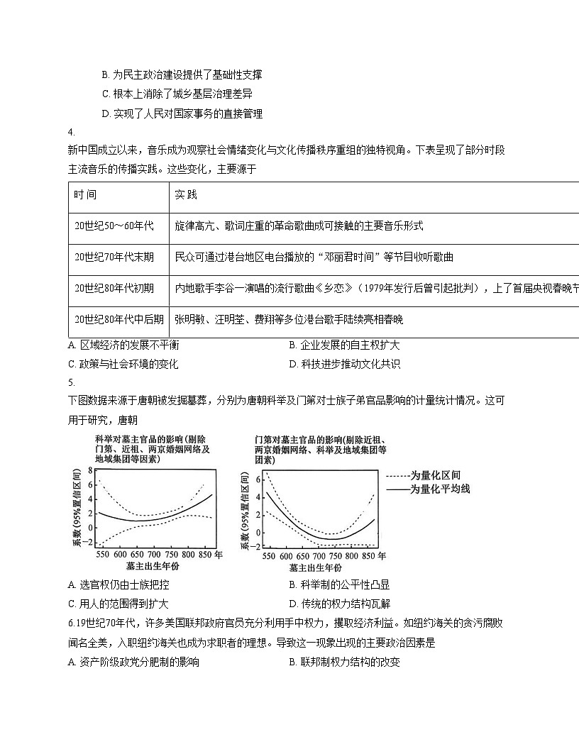 河南省开封市五校2025_2026学年高二上学期期中联考历史试题(文字版 含答案)第2页