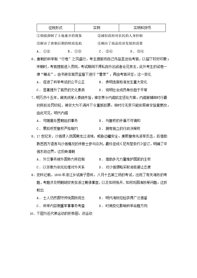 河北省石家庄市七县联合体2025_2026学年高一历史上学期1月月考试题第2页