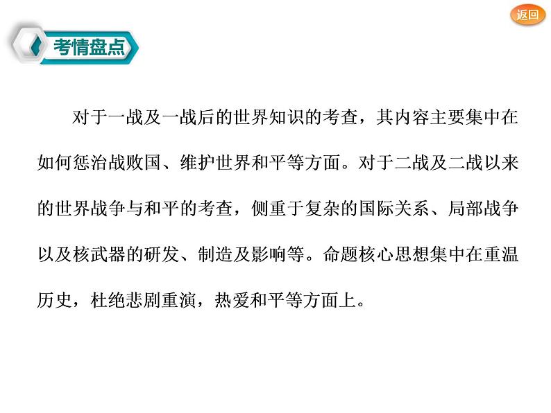 2019届二轮复习:选修③ 20世纪的战争与和平 【课件】(32张)04