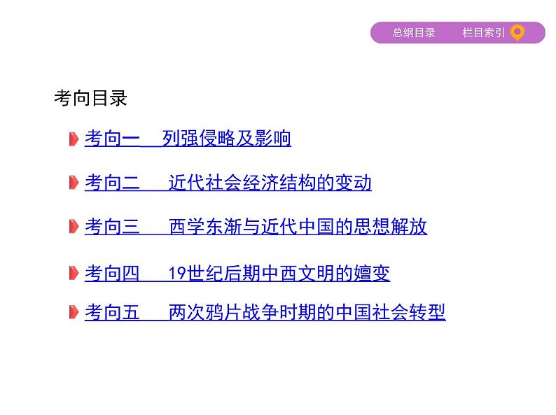 2019届二轮复习:第7讲 工业文明冲击下中国的变革与转型——两次鸦片战争至甲午中日战争 (课件)(68张)05