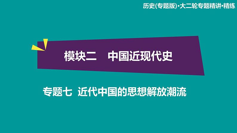 2020届二轮复习:模块2 专题7 近代中国的思想解放潮流(课件)(56张)01