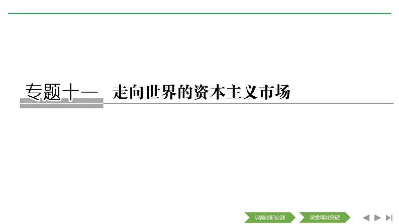 2020届二轮复习(浙江专用):专题十一 走向世界的资本主义市场(课件)(44张)01