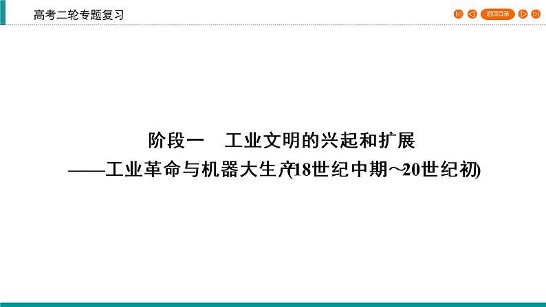 2020届二轮复习 工业文明的兴起和扩展——工业革命与机器大生产(18世纪中期~20世纪初) 课件(32张)06