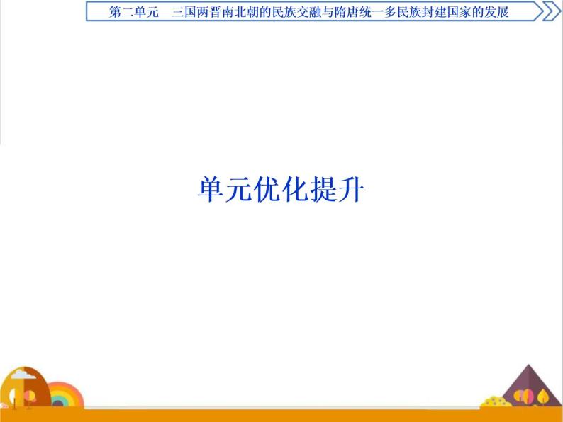 （新）统编版历史必修上册课件：第二单元优化提升01