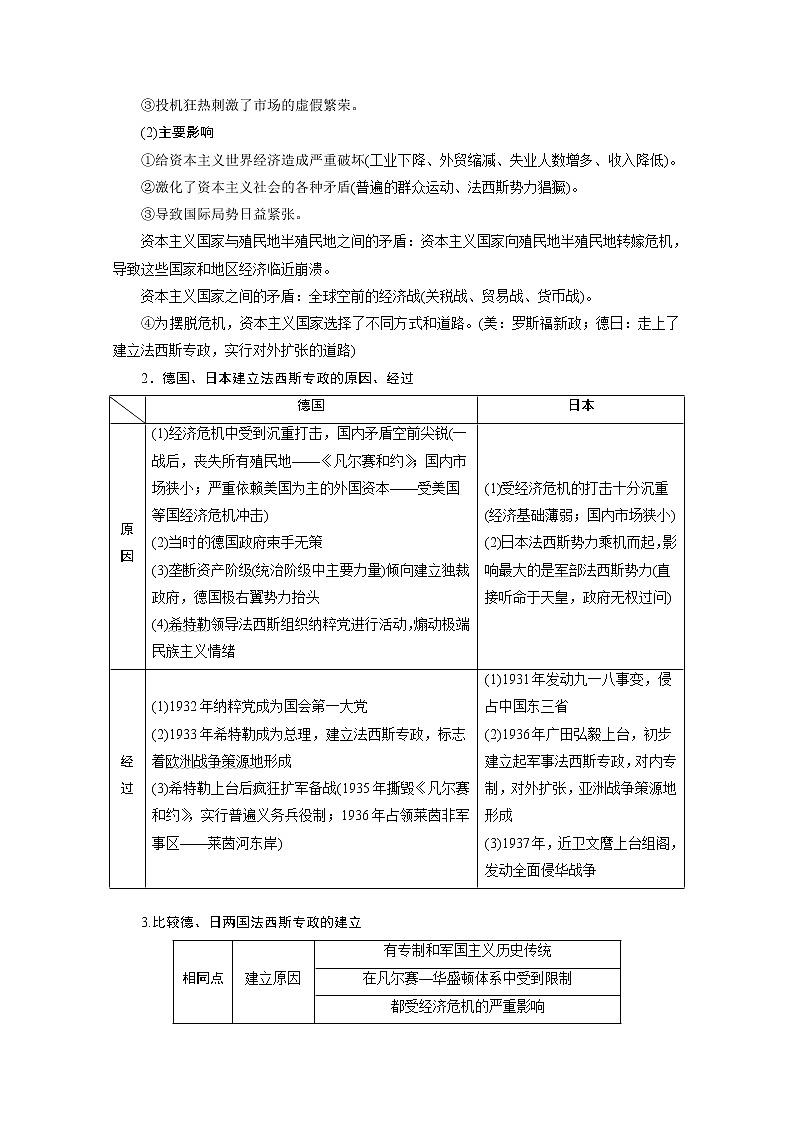 2020浙江高考历史二轮讲义:专题十一 第二次世界大战02